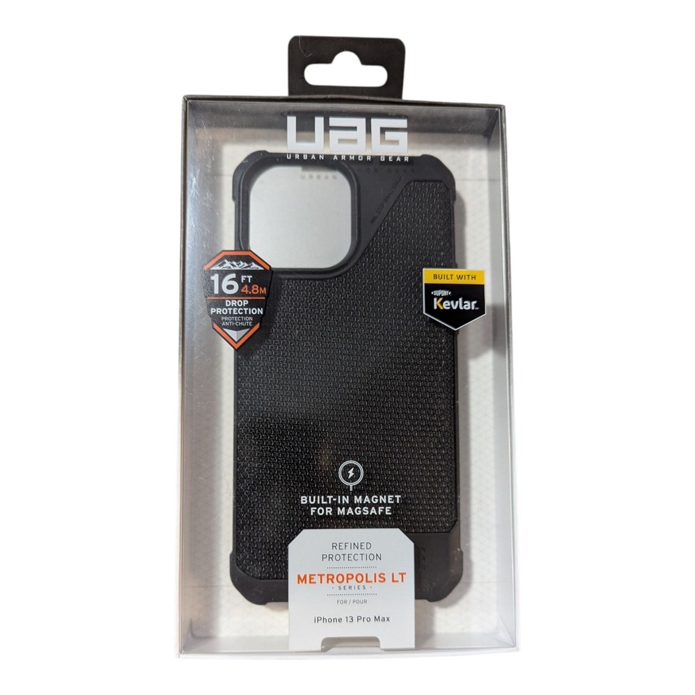 G6-O UAG Metropolis LT MAGSAFE protection Case For iPhone 13 PRO MAX - Black